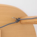 楕円こたつ・本体・タモ材／ナチュラル