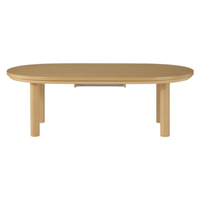 楕円こたつ・本体・タモ材／ナチュラル