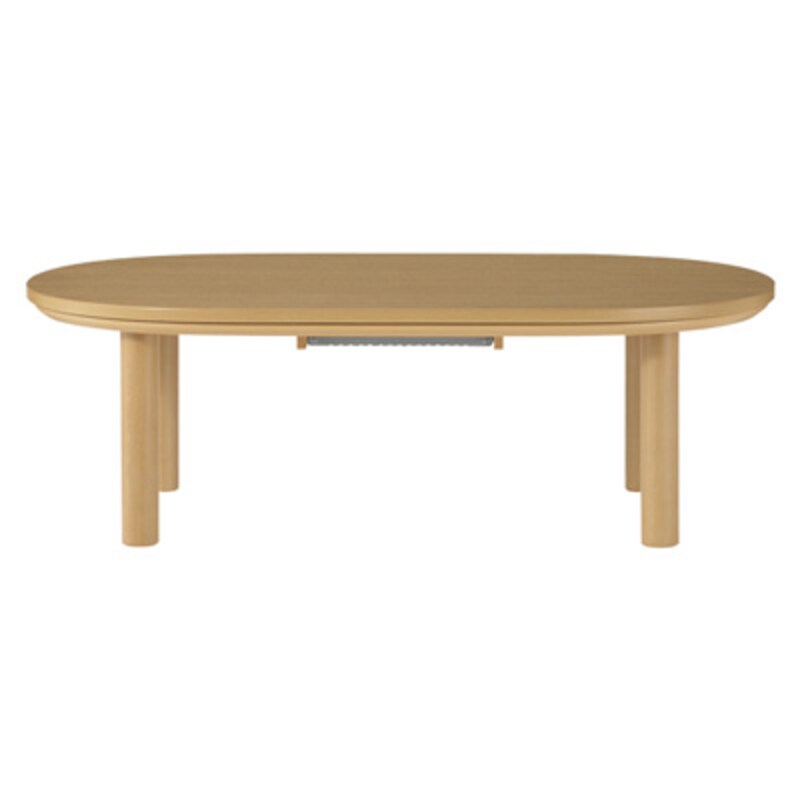 楕円こたつ・本体・タモ材／ナチュラル | 無印良品 