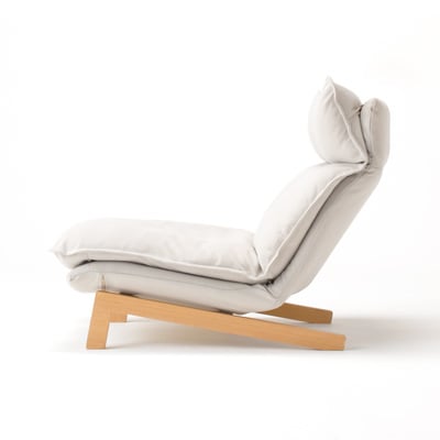 ハイバックリクライニングソファ・２シーター・ポリエステル平織／ブラウン