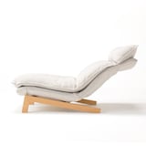 ハイバックリクライニングソファ・２シーター・ポリエステル平織／ブラウン