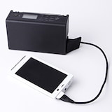 充電ラジオ（ＬＥＤライト・時計機能付）