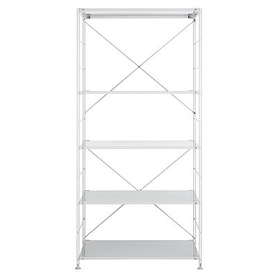 スチールユニットシェルフ・スチール棚セット・ワイド大・グレー