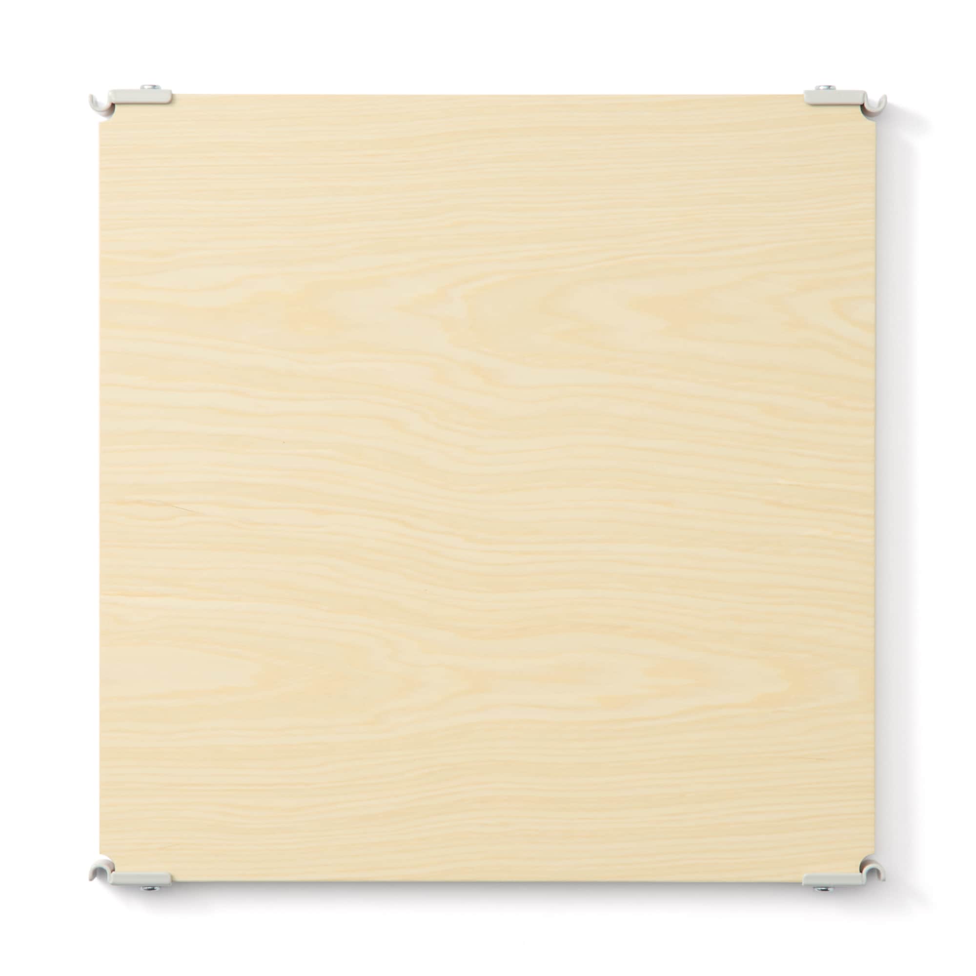 スチールユニットシェルフ・木製追加棚・グレー