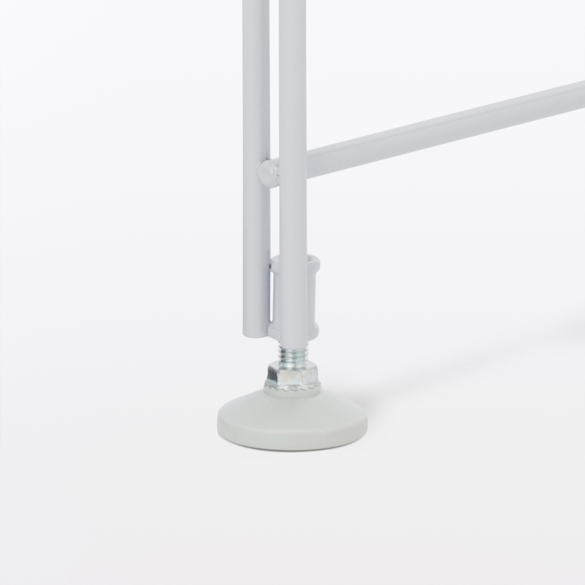 スチールユニットシェルフ・追加用帆立・中・グレー | 無印良品