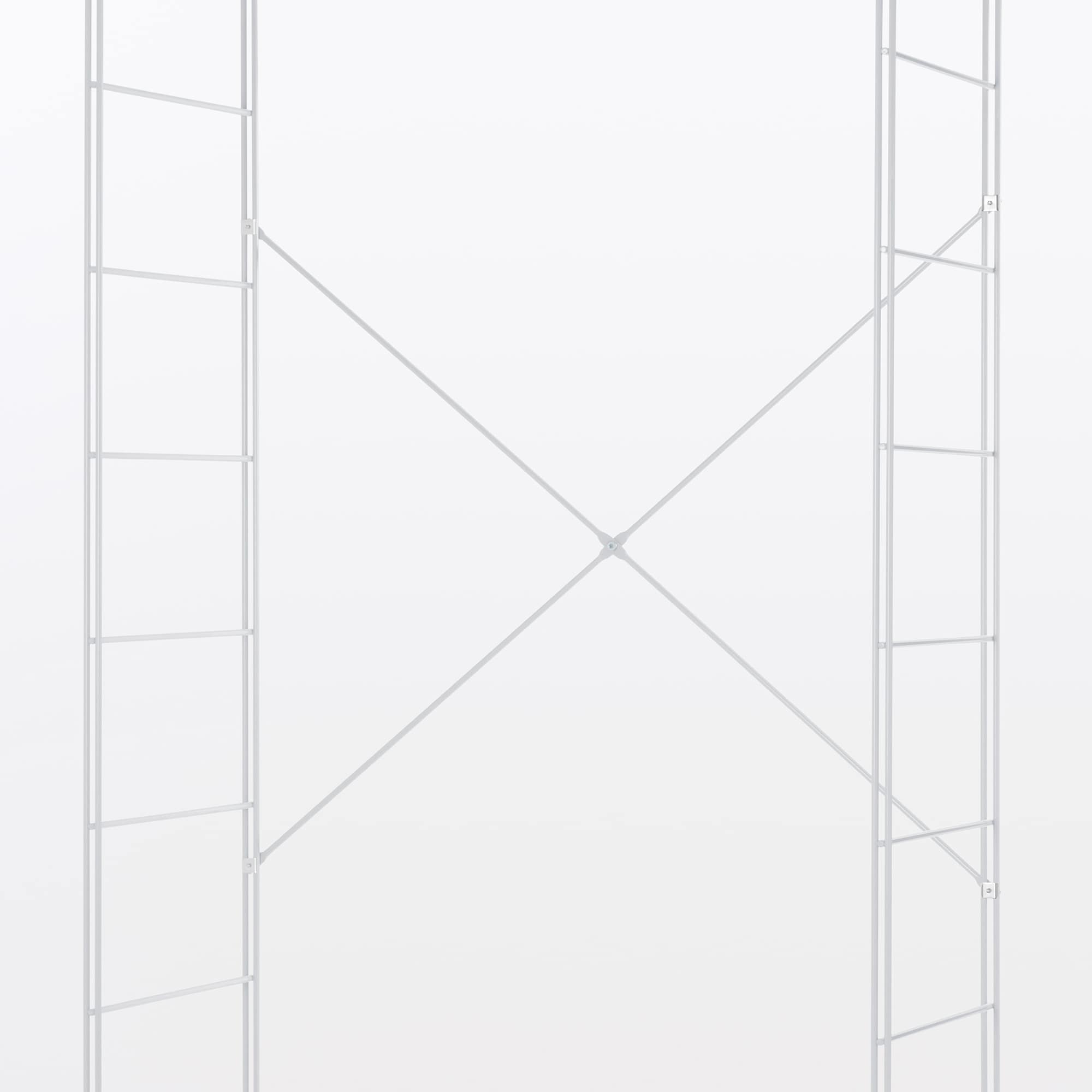 スチールユニットシェルフ・スチールクロスバー・大・グレー