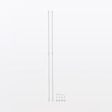 スチールユニットシェルフ・スチールクロスバー・大・グレー