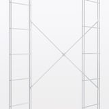 スチールユニットシェルフ・スチールクロスバー・小・グレー