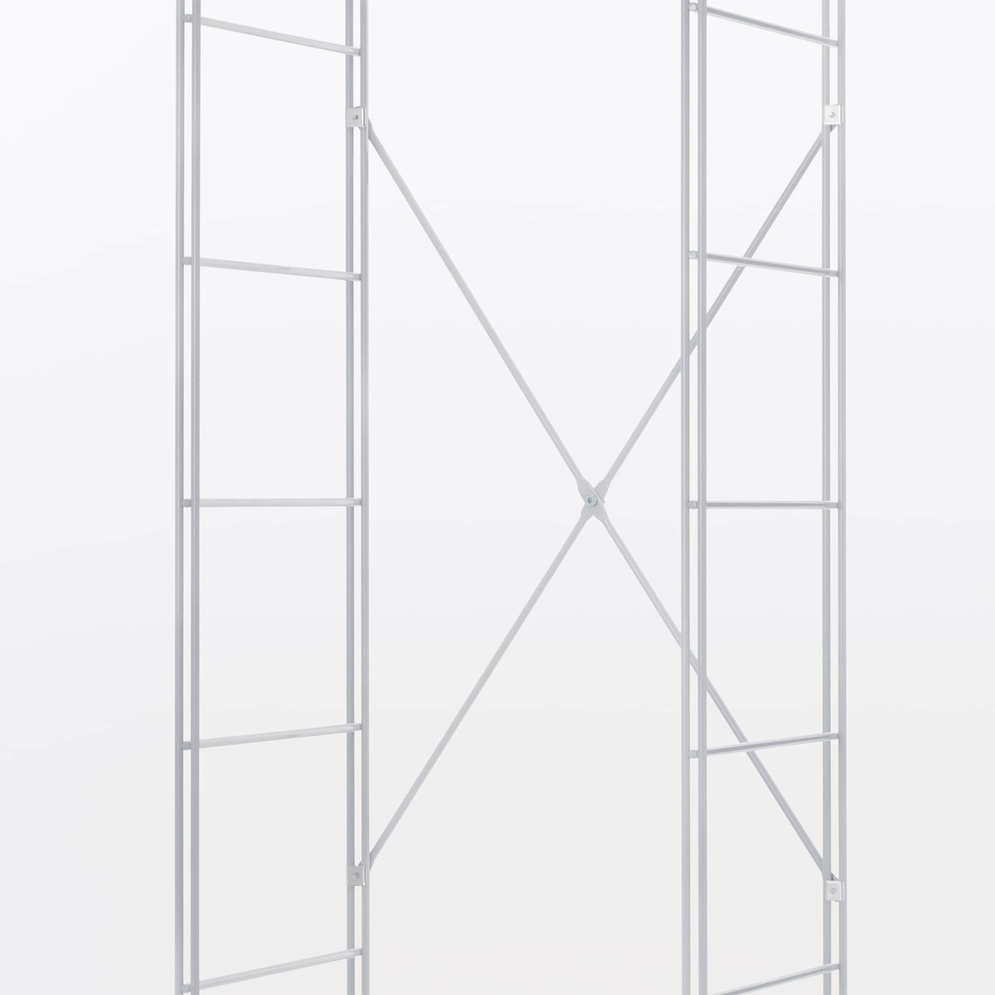 スチールユニットシェルフ・スチールクロスバー・小・グレー