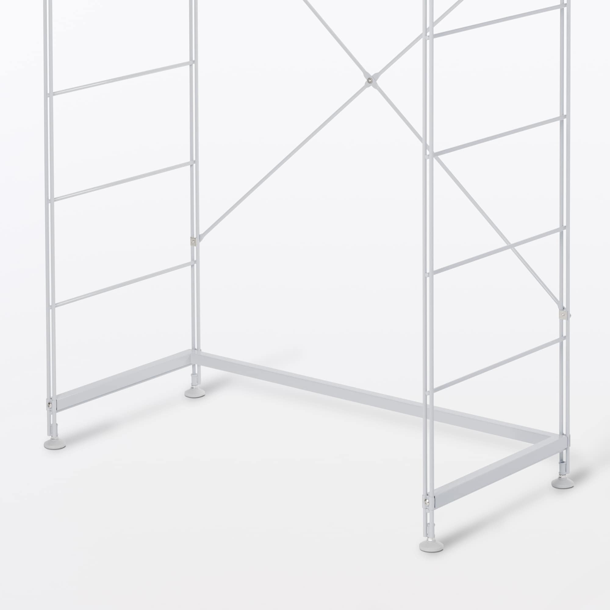 スチールユニットシェルフ用帆立補強パーツ・グレー | 無印良品