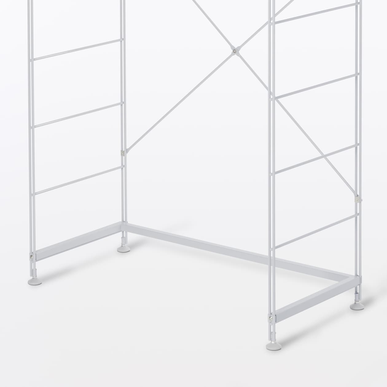 スチールユニットシェルフ用帆立補強パーツ・グレー