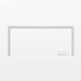 スチールユニットシェルフ用帆立補強パーツ・グレー