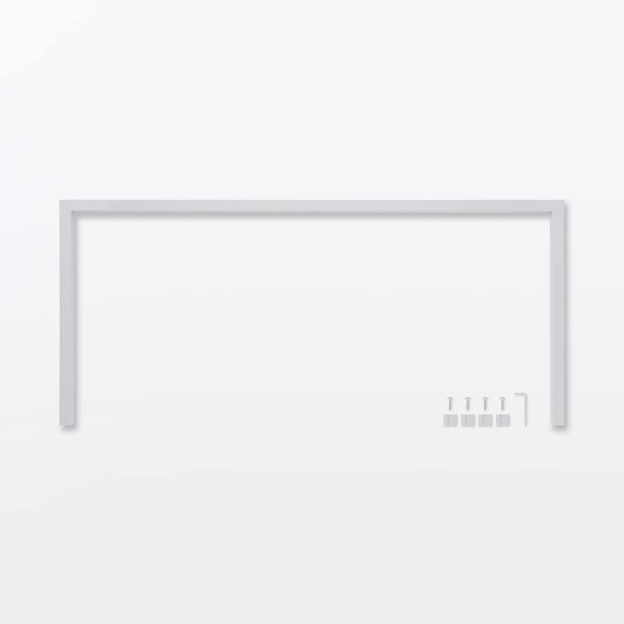 スチールユニットシェルフ用帆立補強パーツ・グレー