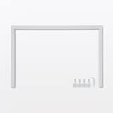 スチールユニットシェルフ用帆立補強パーツ（グレー）