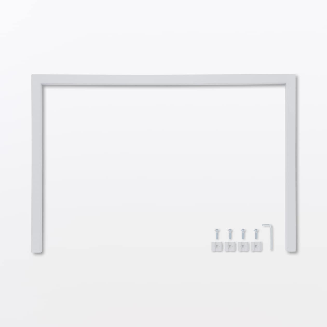 スチールユニットシェルフ用帆立補強パーツ（グレー）