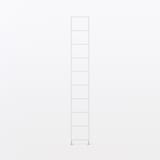 スチールユニットシェルフ・奥行２５ｃｍタイプ・追加用帆立・大・グレー