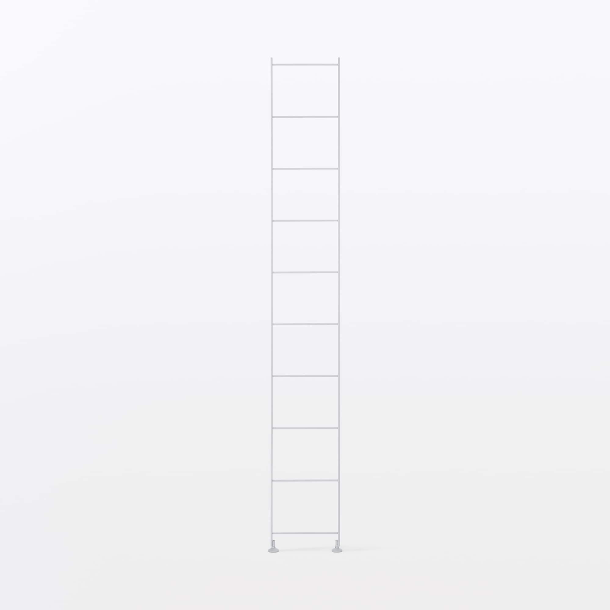 スチールユニットシェルフ・奥行２５ｃｍタイプ・追加用帆立・大・グレー