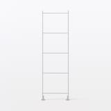 スチールユニットシェルフ・奥行２５ｃｍタイプ・追加用帆立・小・グレー