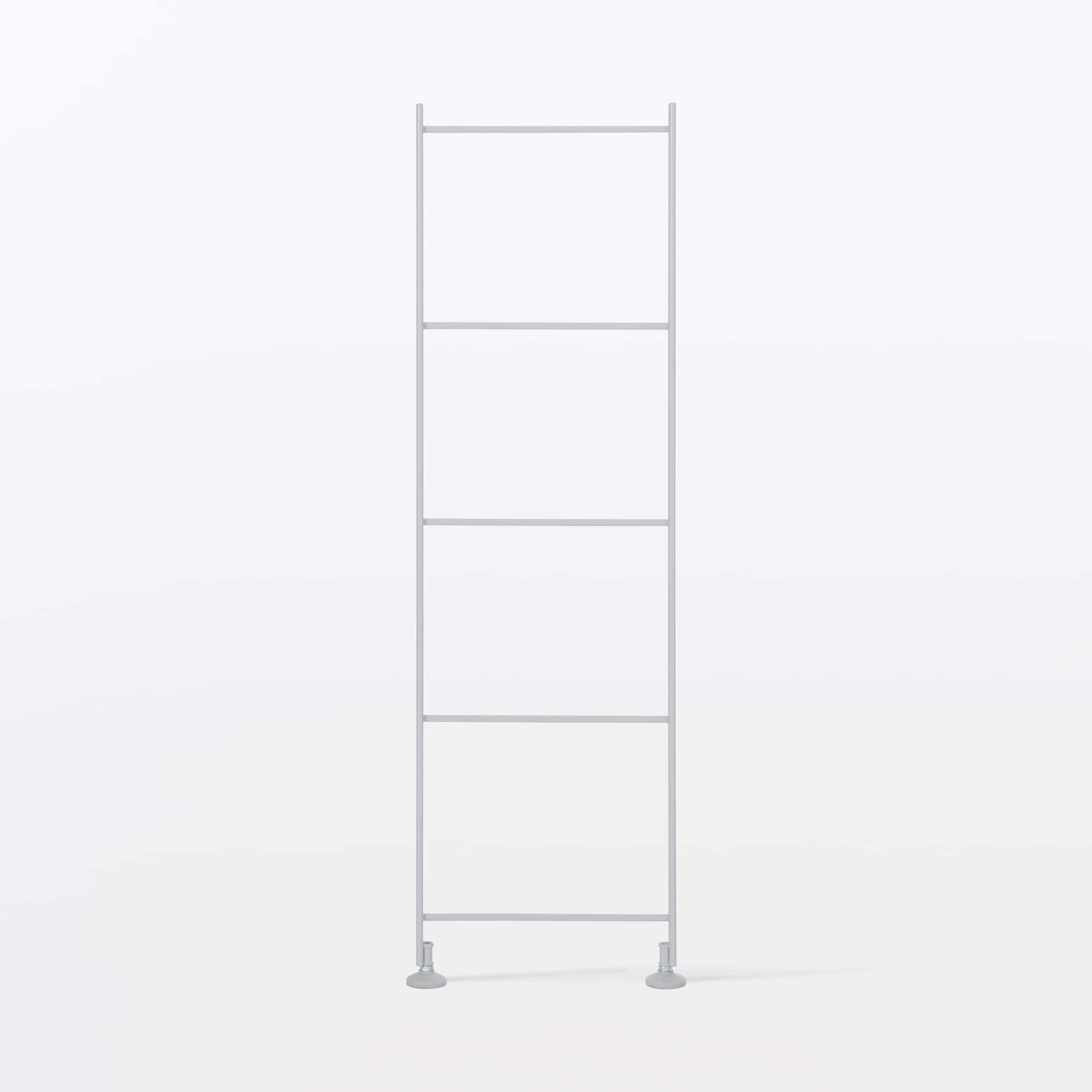 スチールユニットシェルフ・奥行２５ｃｍタイプ・追加用帆立・小・グレー