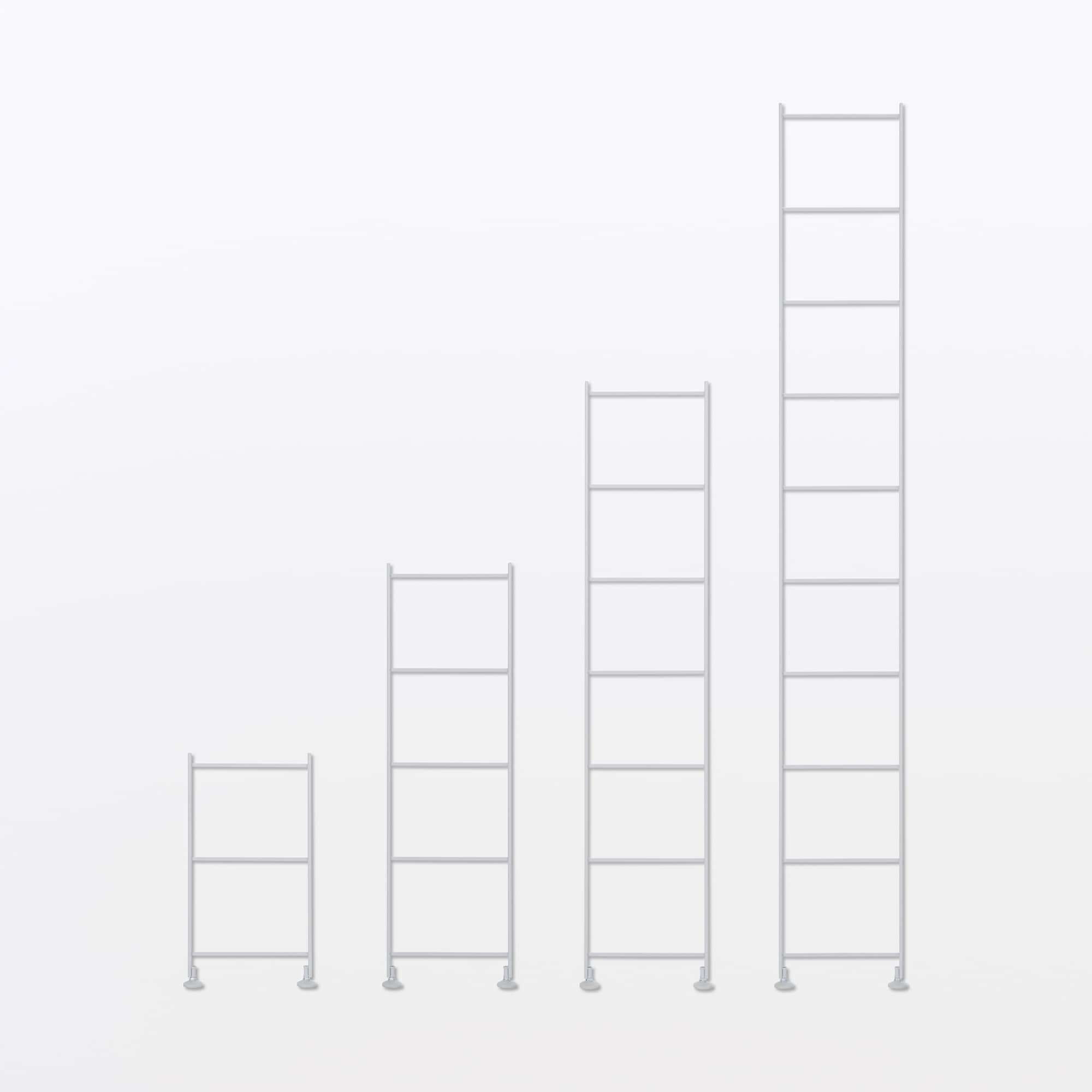 スチールユニットシェルフ・奥行25cmタイプ・追加用帆立・小