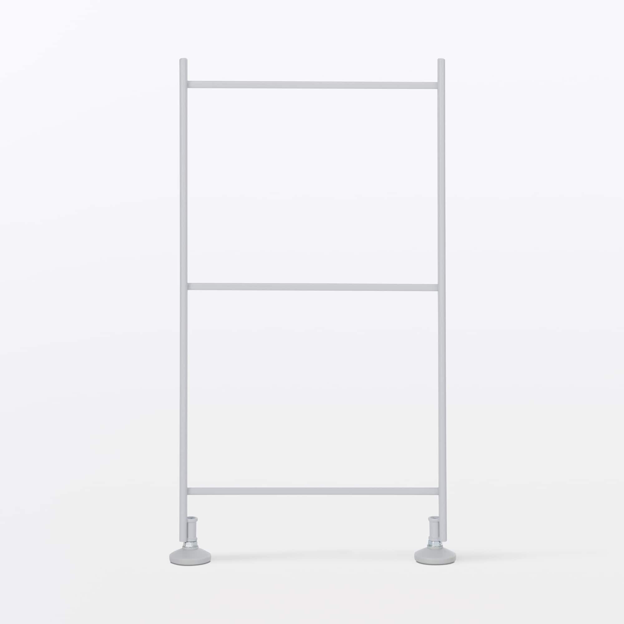 スチールユニットシェルフ・奥行２５ｃｍタイプ・追加用帆立・ミニ・グレー