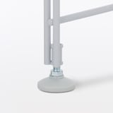 スチールユニットシェルフ・奥行２５ｃｍタイプ・追加用帆立・ミニ・グレー