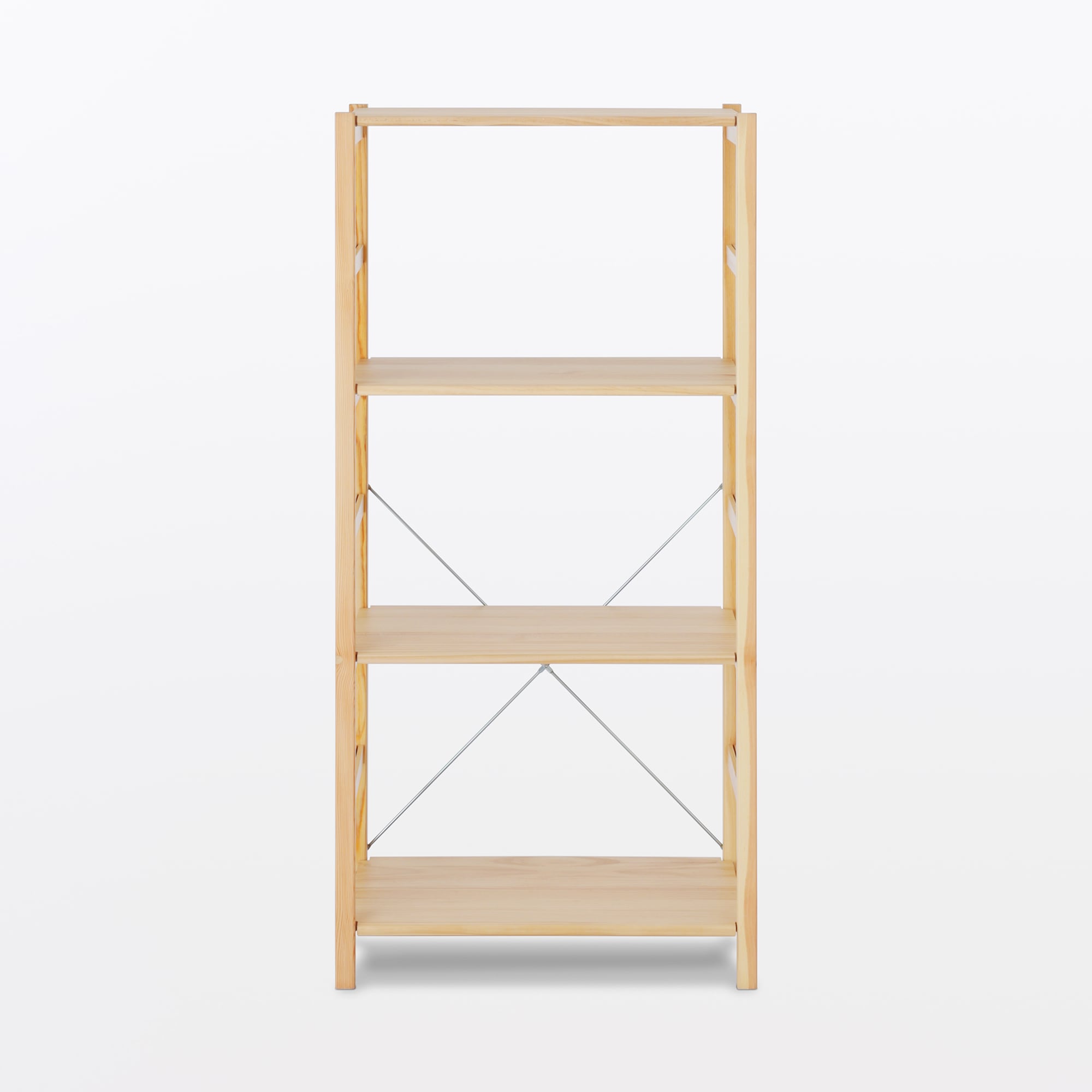 無印 MUJI／パイン材ユニットシェルフ小／中古 無印良品 中古 人気 パイン材ユニットシェルフ 86×39.5×175.5 6