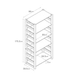 パイン材ユニットシェルフ・８６ｃｍ幅・大