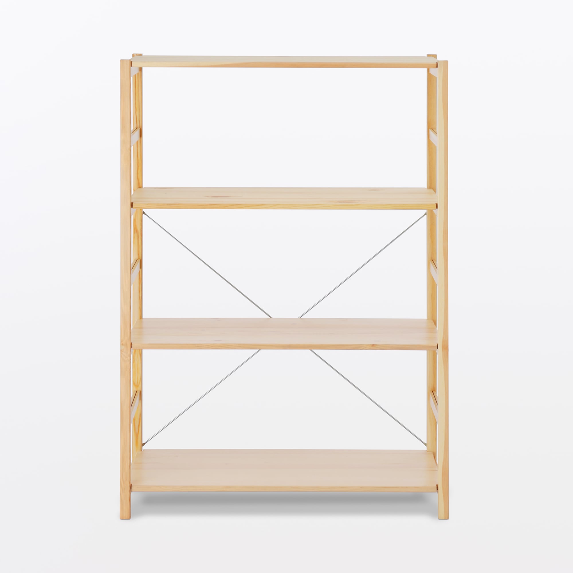 パイン材ユニットシェルフ・８６ｃｍ幅・中