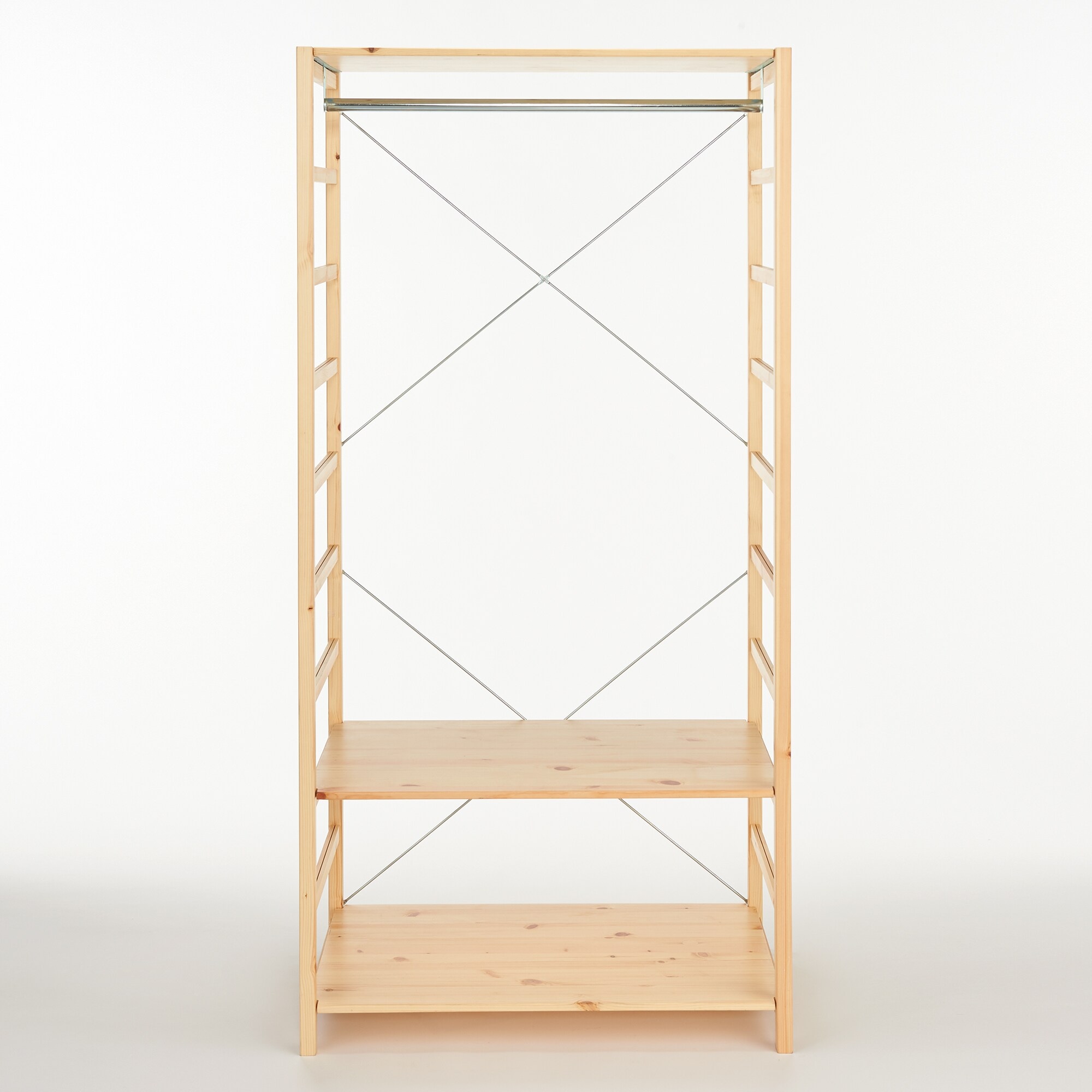 パイン材ユニットシェルフ・ワードローブ