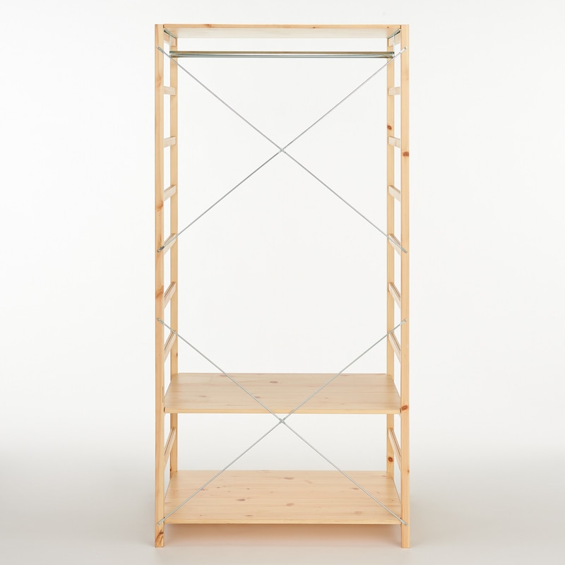 パイン材ユニットシェルフ・ワードローブ