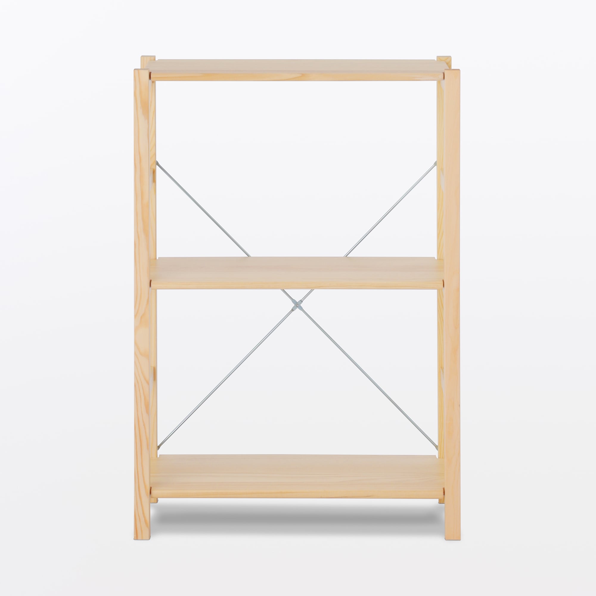 パイン材ユニットシェルフ奥行２５ｃｍタイプ・５８ｃｍ幅・小