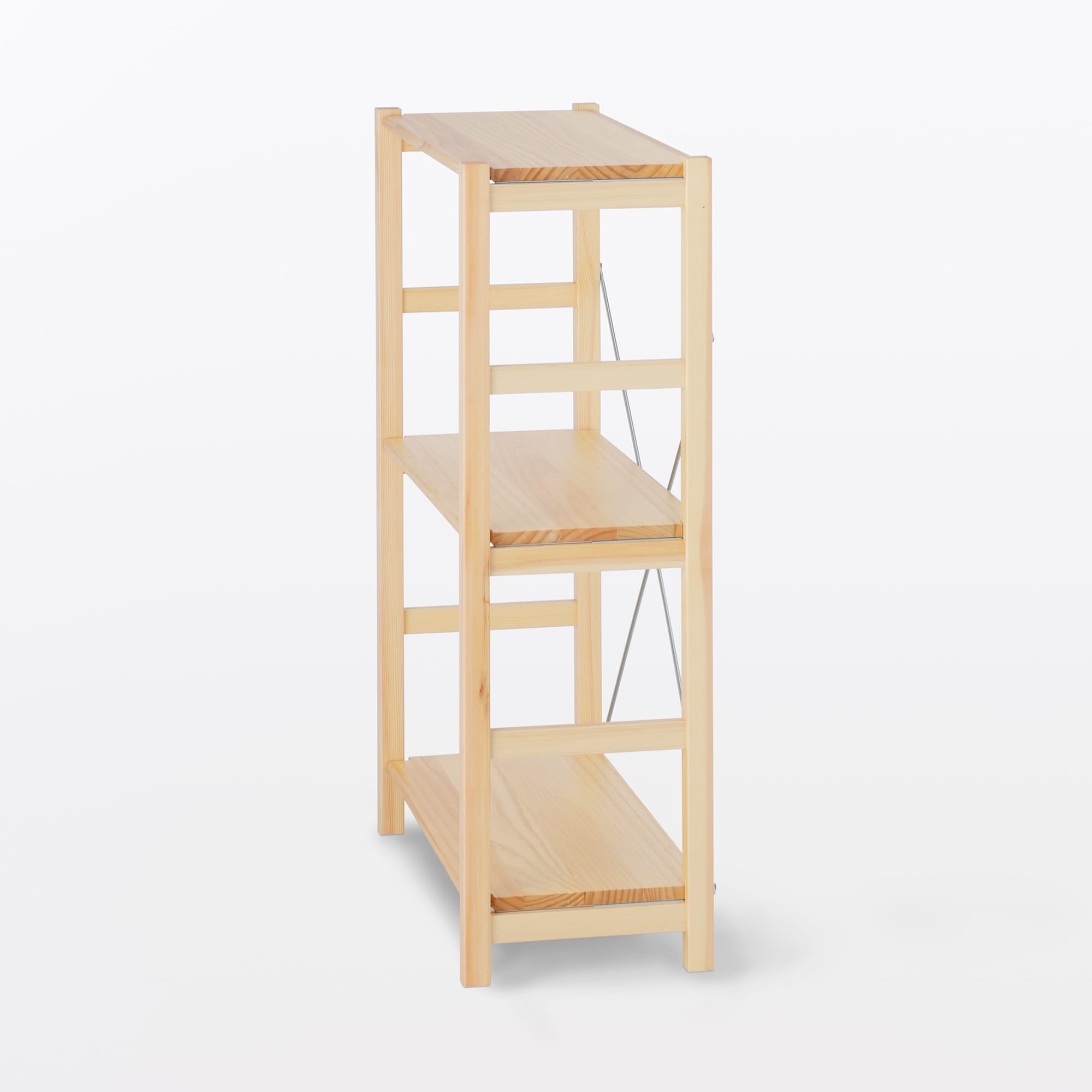 パイン材ユニットシェルフ奥行２５ｃｍタイプ・５８ｃｍ幅・小