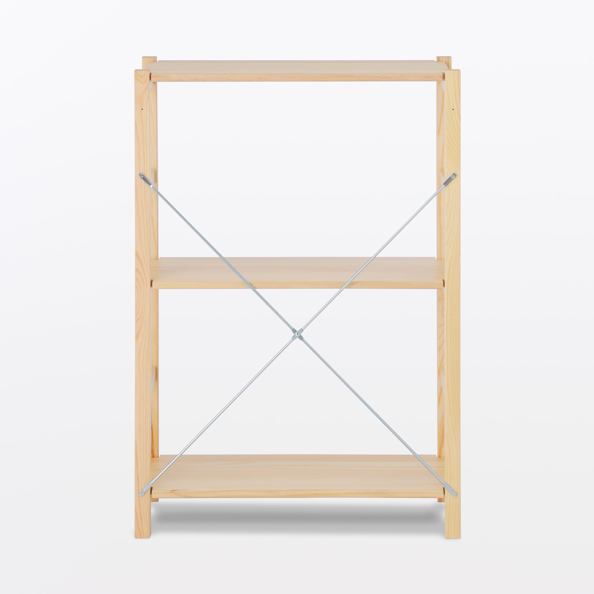 パイン材ユニットシェルフ奥行２５ｃｍタイプ・５８ｃｍ幅・小