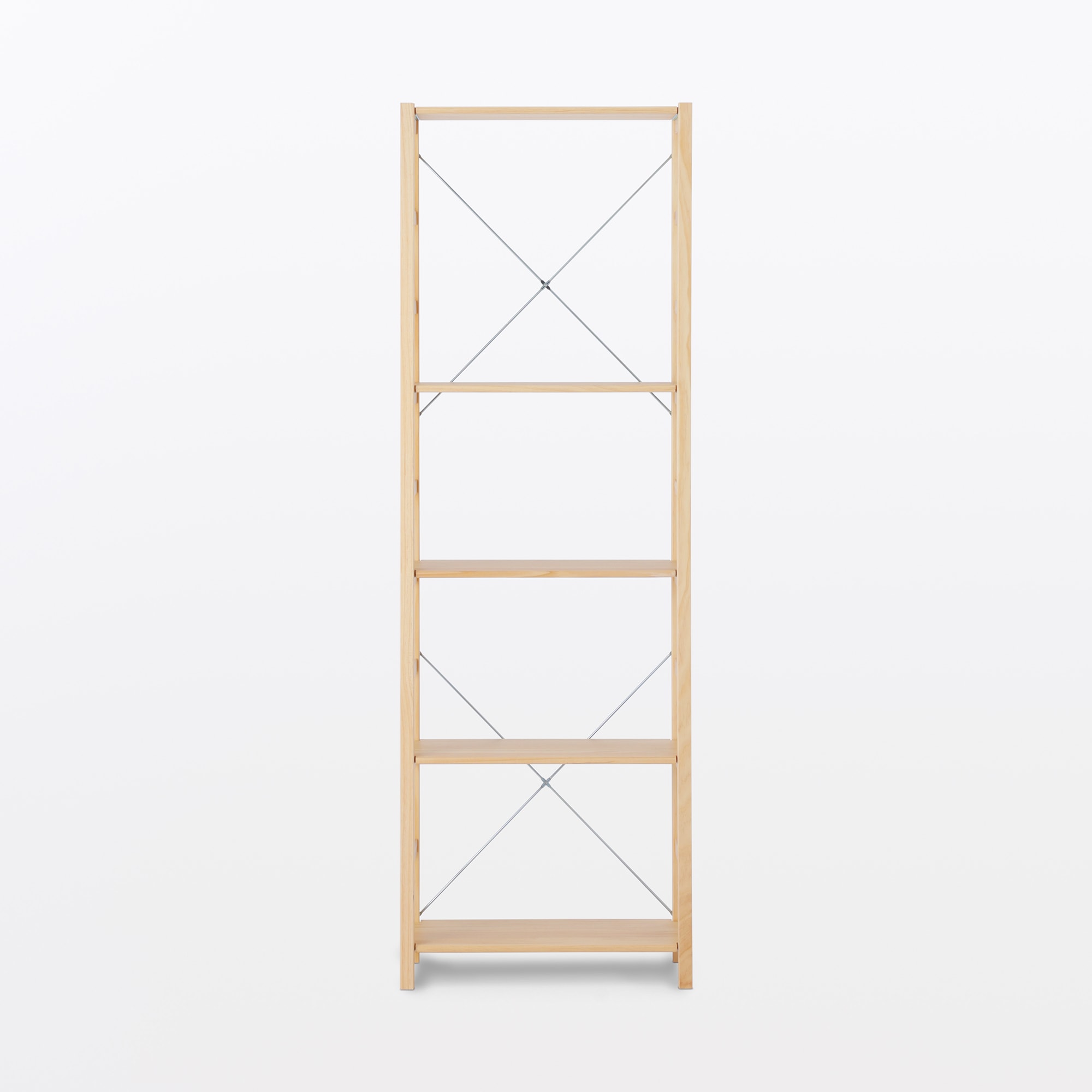 パイン材ユニットシェルフ奥行２５ｃｍタイプ・５８ｃｍ幅・大