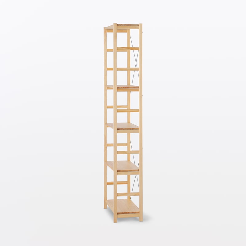 パイン材ユニットシェルフ奥行25cmタイプ・58cm幅・大 | 無印良品