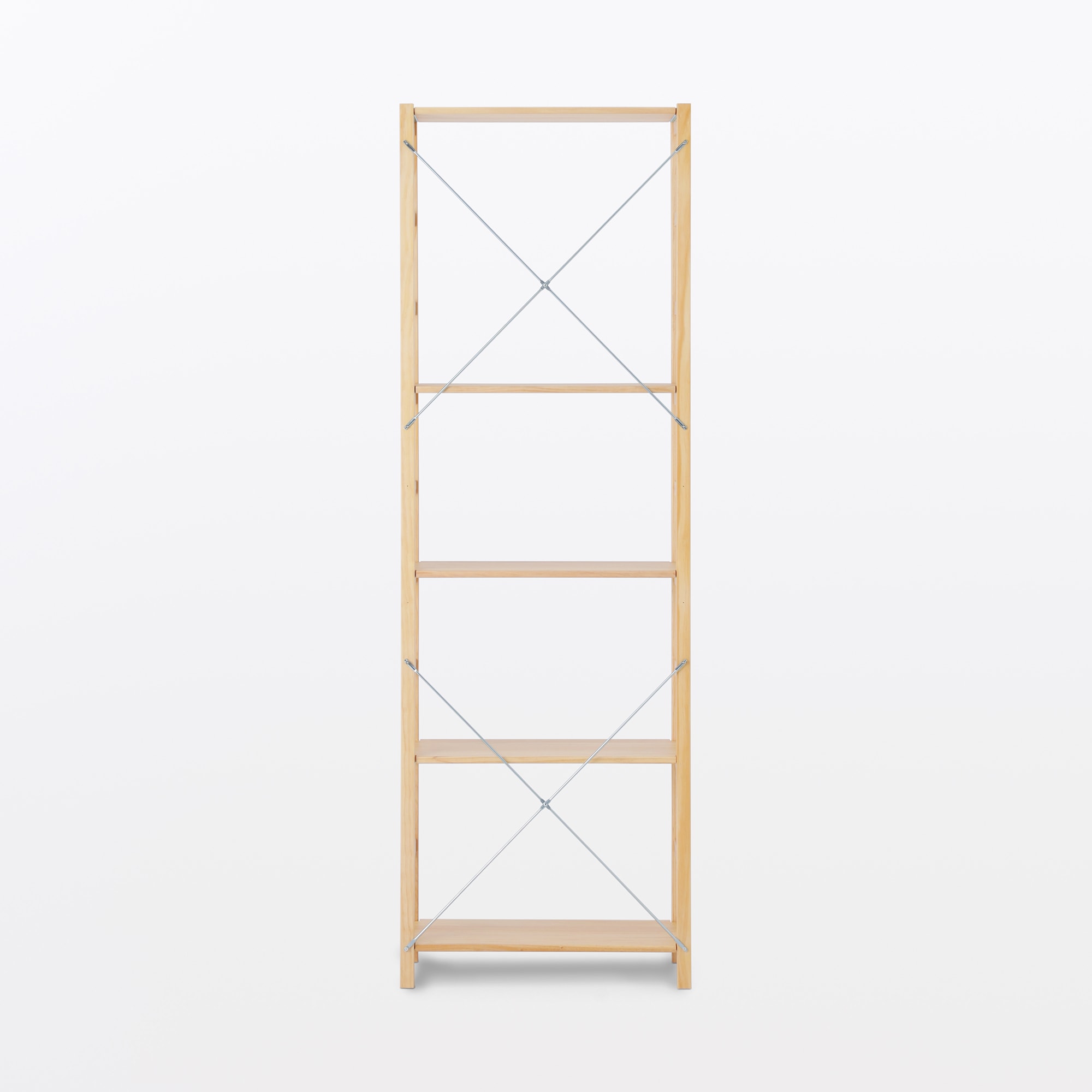 パイン材ユニットシェルフ奥行２５ｃｍタイプ・５８ｃｍ幅・大