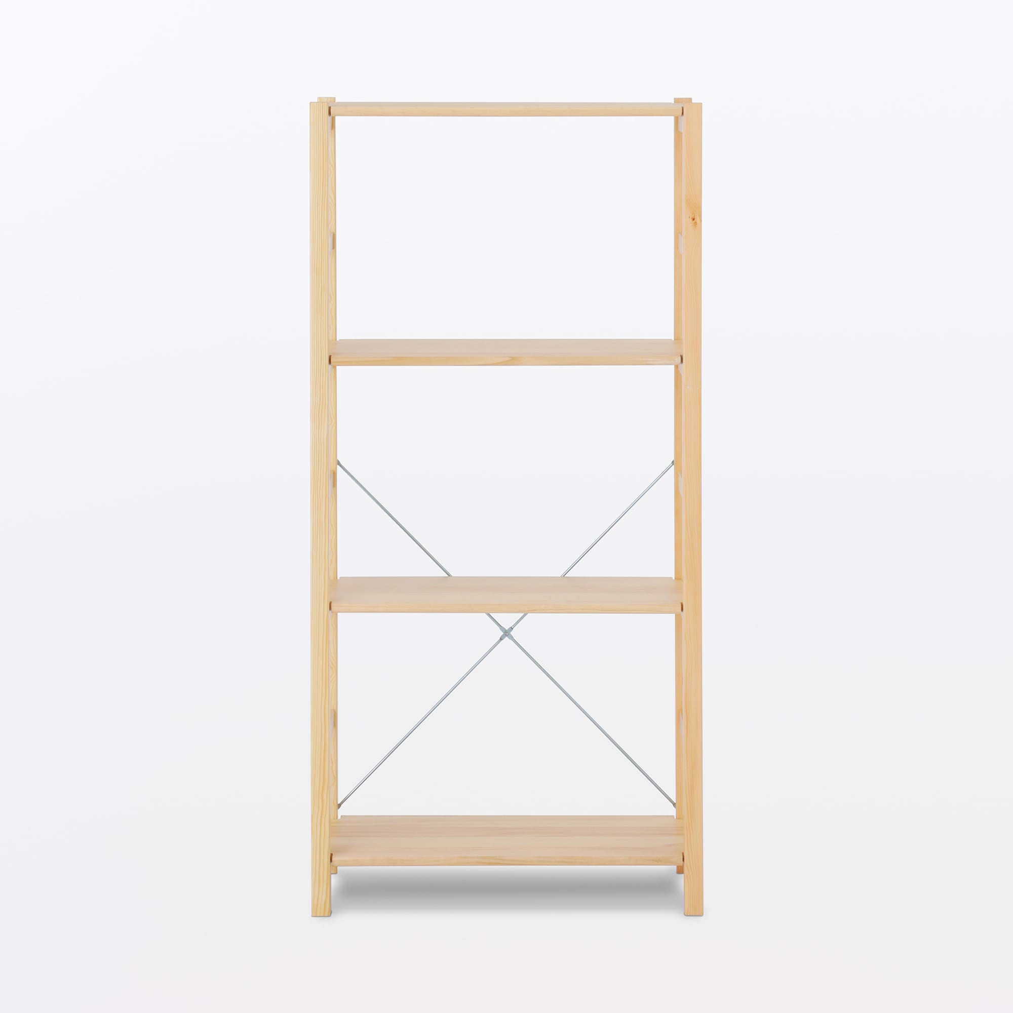 パイン材ユニットシェルフ奥行２５ｃｍタイプ・５８ｃｍ幅・中