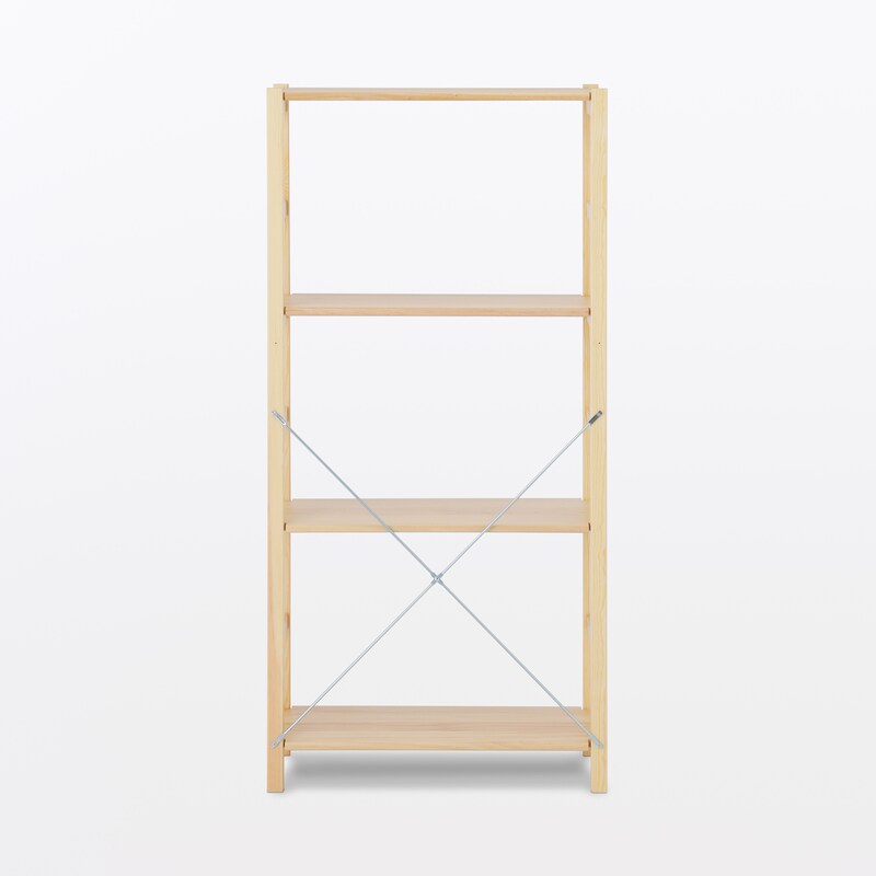 パイン材ユニットシェルフ奥行２５ｃｍタイプ・５８ｃｍ幅・中