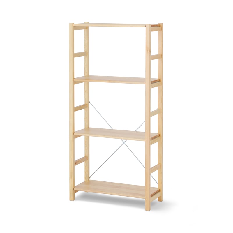 パイン材ユニットシェルフ奥行２５ｃｍタイプ・５８ｃｍ幅・中