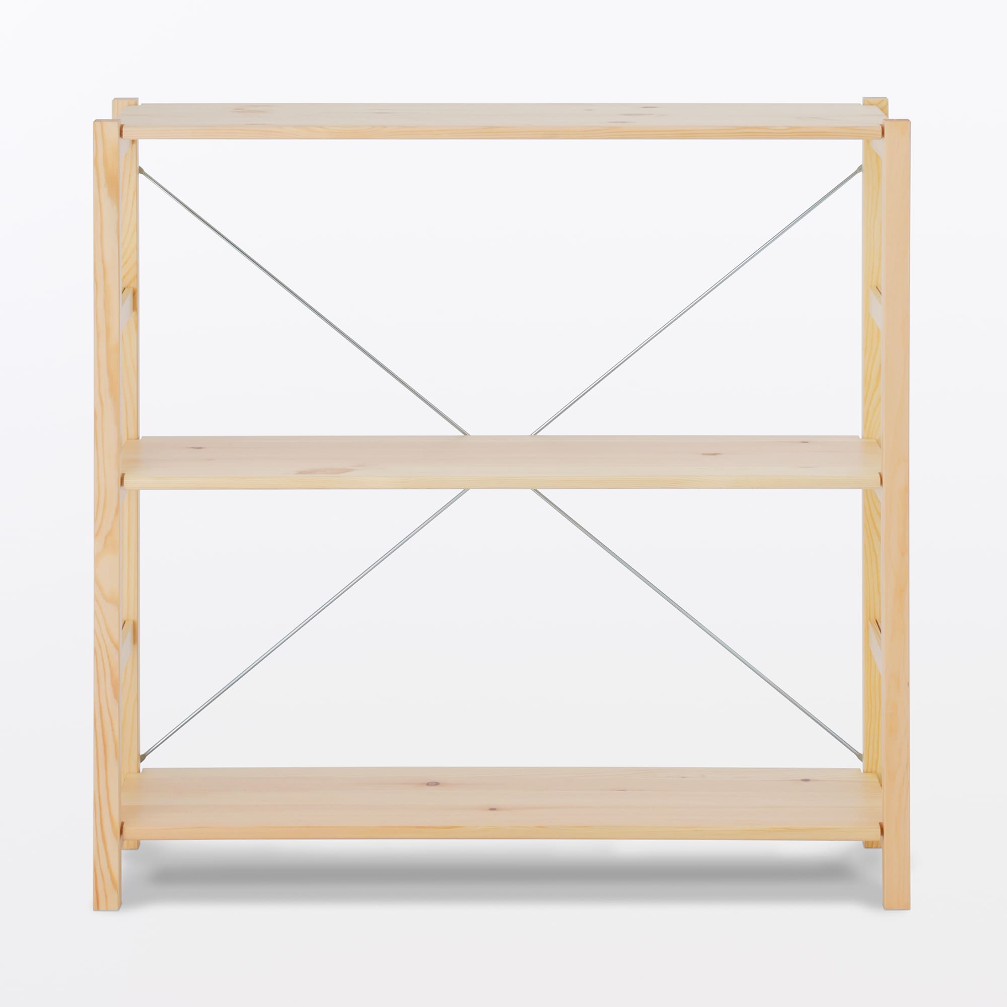 パイン材ユニットシェルフ奥行２５ｃｍタイプ・８６ｃｍ幅・小