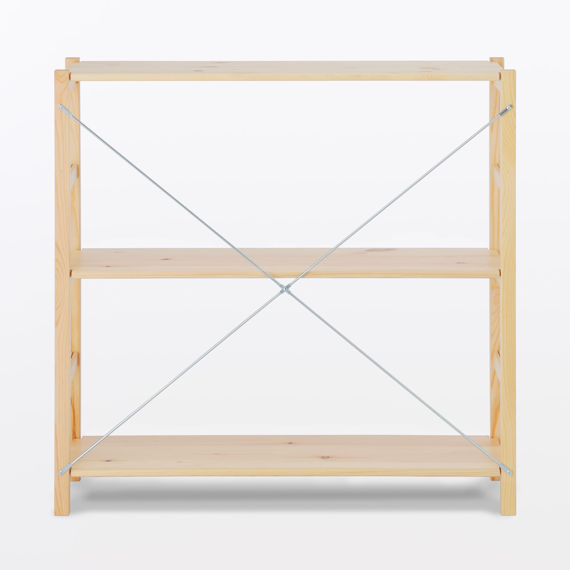 パイン材ユニットシェルフ奥行２５ｃｍタイプ・８６ｃｍ幅・小