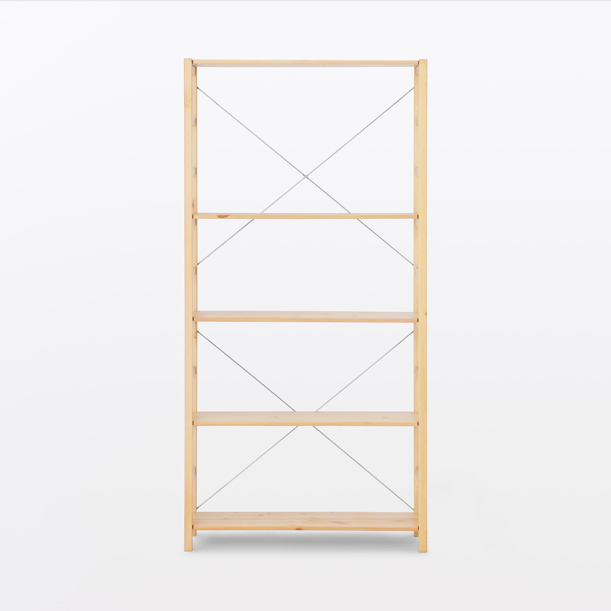 パイン材ユニットシェルフ奥行２５ｃｍタイプ・８６ｃｍ幅・大