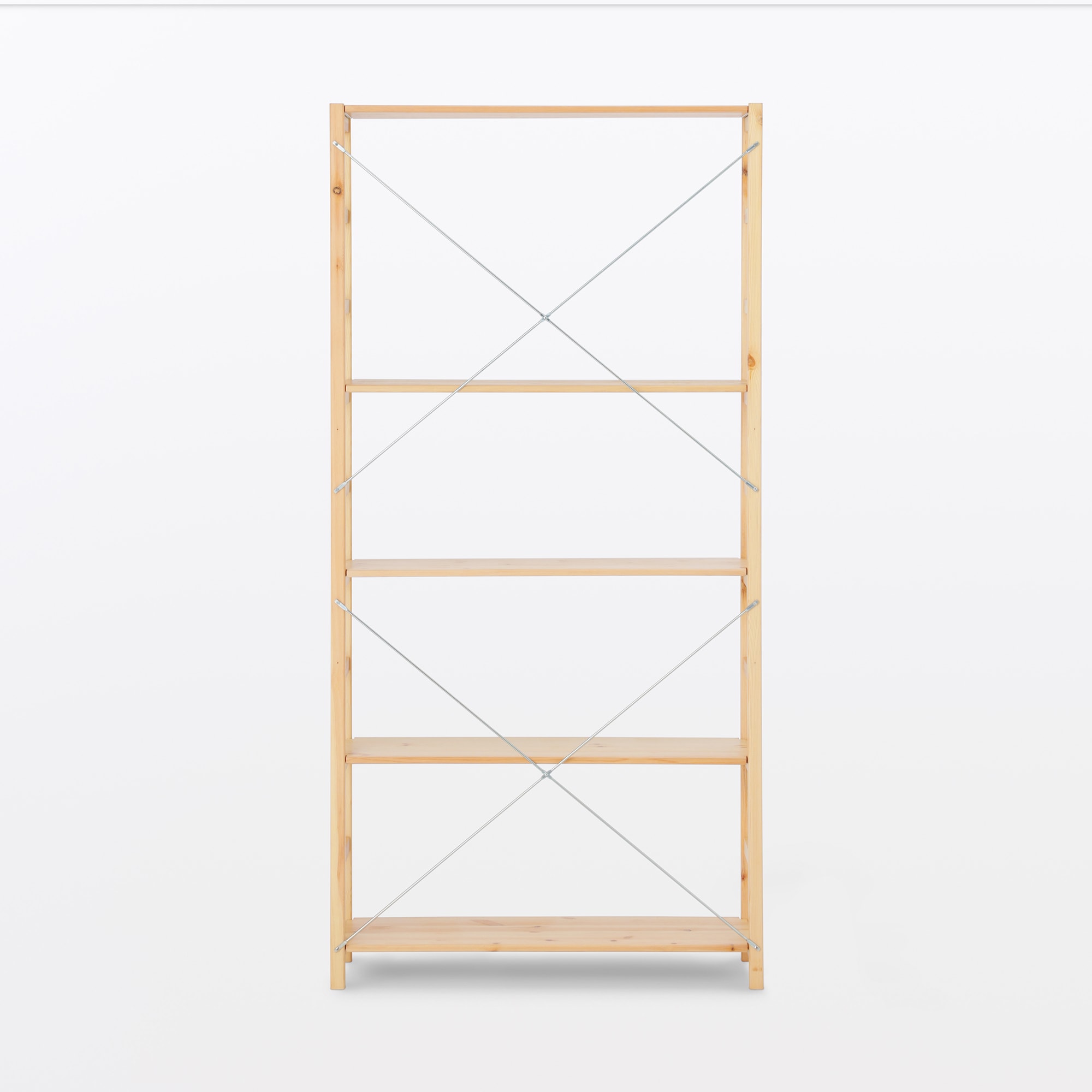 パイン材ユニットシェルフ奥行２５ｃｍタイプ・８６ｃｍ幅・大