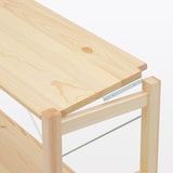 パイン材ユニットシェルフ奥行２５ｃｍタイプ・８６ｃｍ幅・大