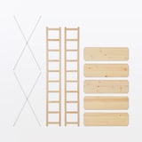 パイン材ユニットシェルフ奥行２５ｃｍタイプ・８６ｃｍ幅・大