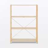 パイン材ユニットシェルフ奥行２５ｃｍタイプ・８６ｃｍ幅・中