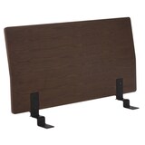 木製ベッドフレーム用ヘッドボード・ダブル・タモ材／ブラウン