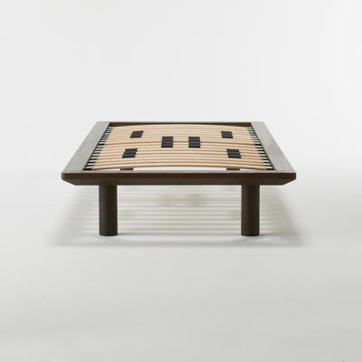 木製ベッドフレーム・スモール・タモ材／ナチュラル