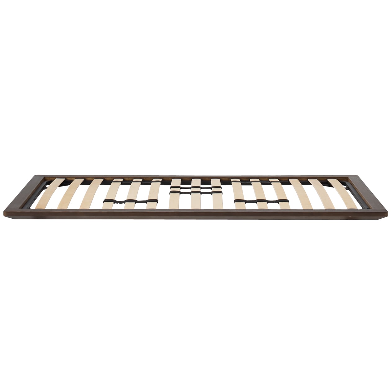 木製ベッドフレーム・シングル・タモ材／ブラウン